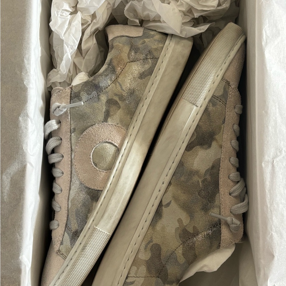 Oliver Cabell Barcelona Sneakers - Cream & Tan